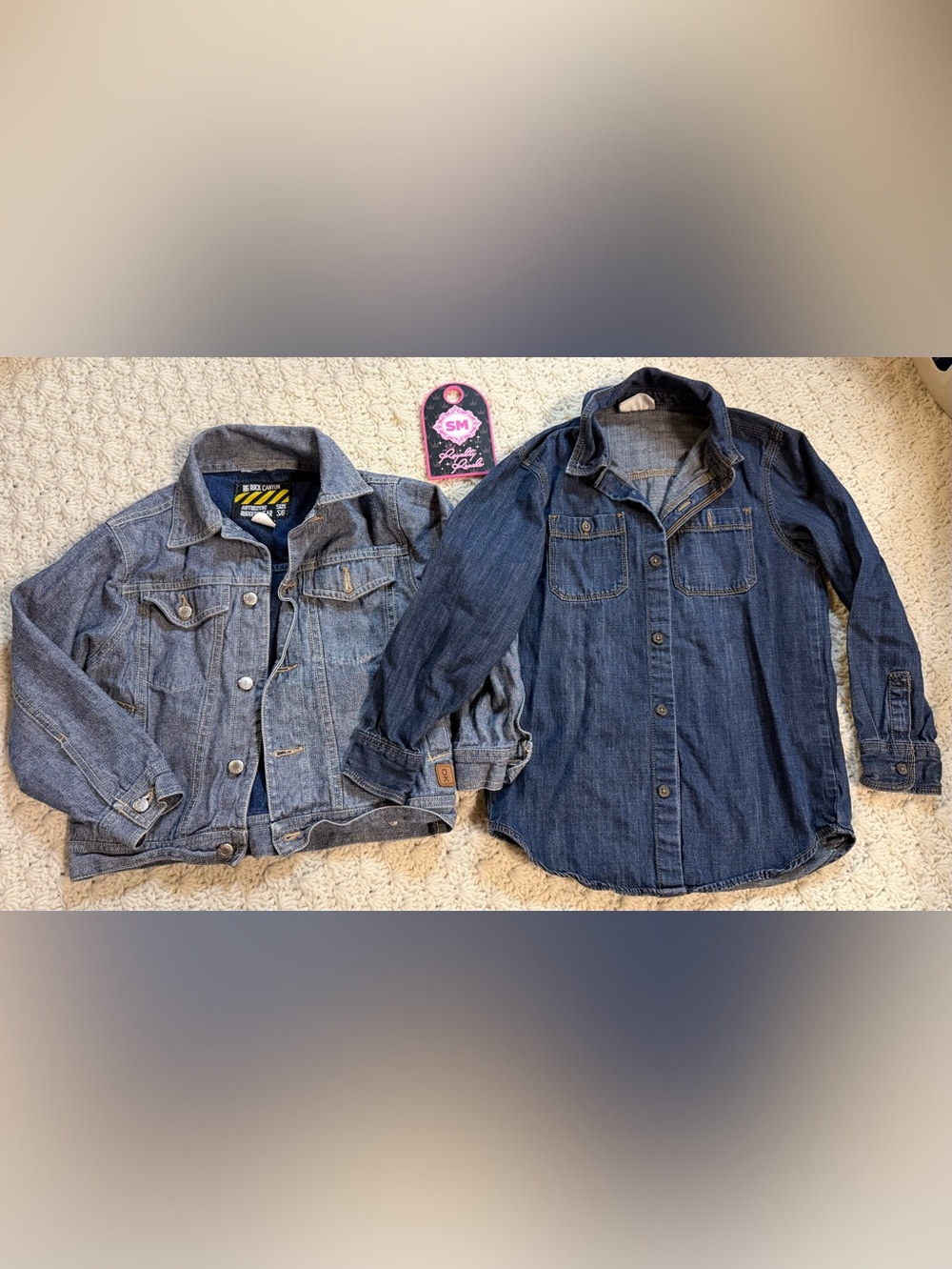 Crazy 8 Kids Jean Jacket Duo in Light and Dark Blue